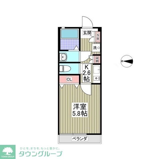 アーバングレース参番館の物件間取画像
