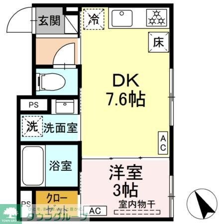 セレスティア柴又IVの物件間取画像