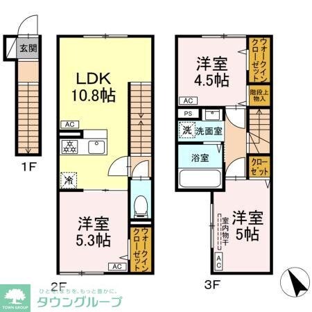 セレスティア柴又IVの物件間取画像