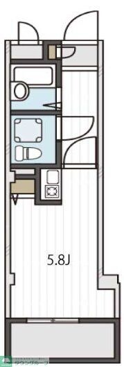 アイリス四つ木の物件間取画像