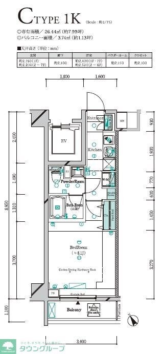 ガリシア四ツ木テラスの物件間取画像