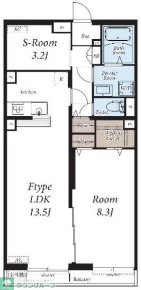 ヴィラ西新井の物件間取画像