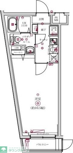 レンティーヴァ綾瀬の物件間取画像