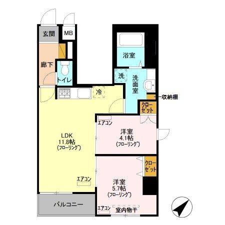 ラフレ東川口の物件間取画像