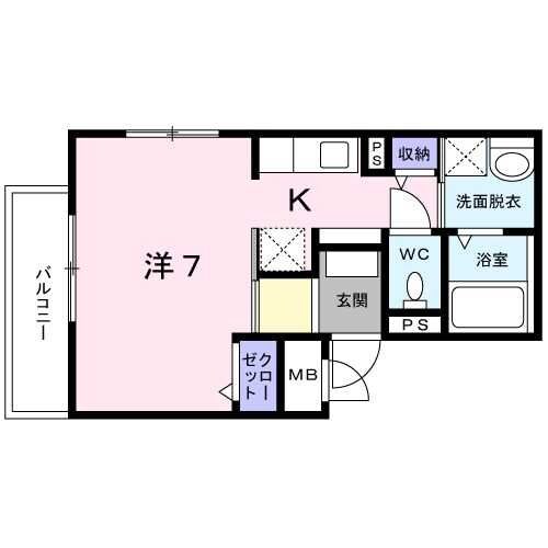 シャトルI芝の物件間取画像