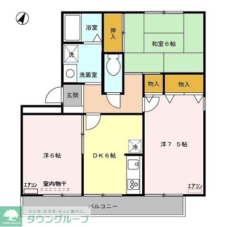 ハイカムール駒形の物件間取画像