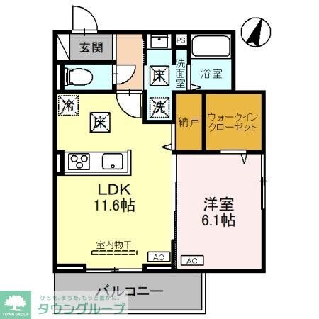 ノーブルパレス上木崎の物件間取画像