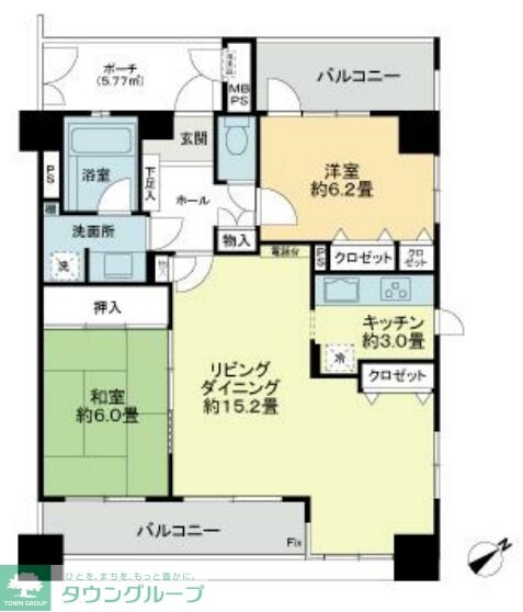ライオンズステーションプラザ南浦和の物件間取画像