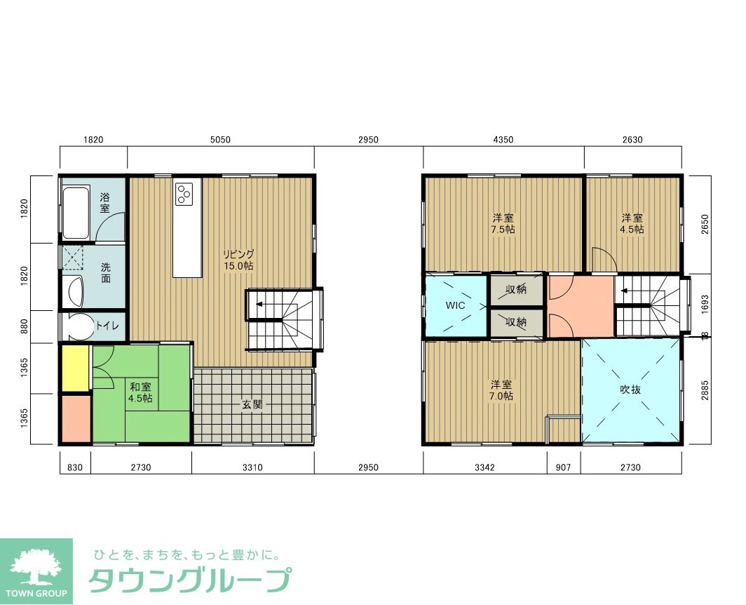 木造りの家 1号棟の物件間取画像