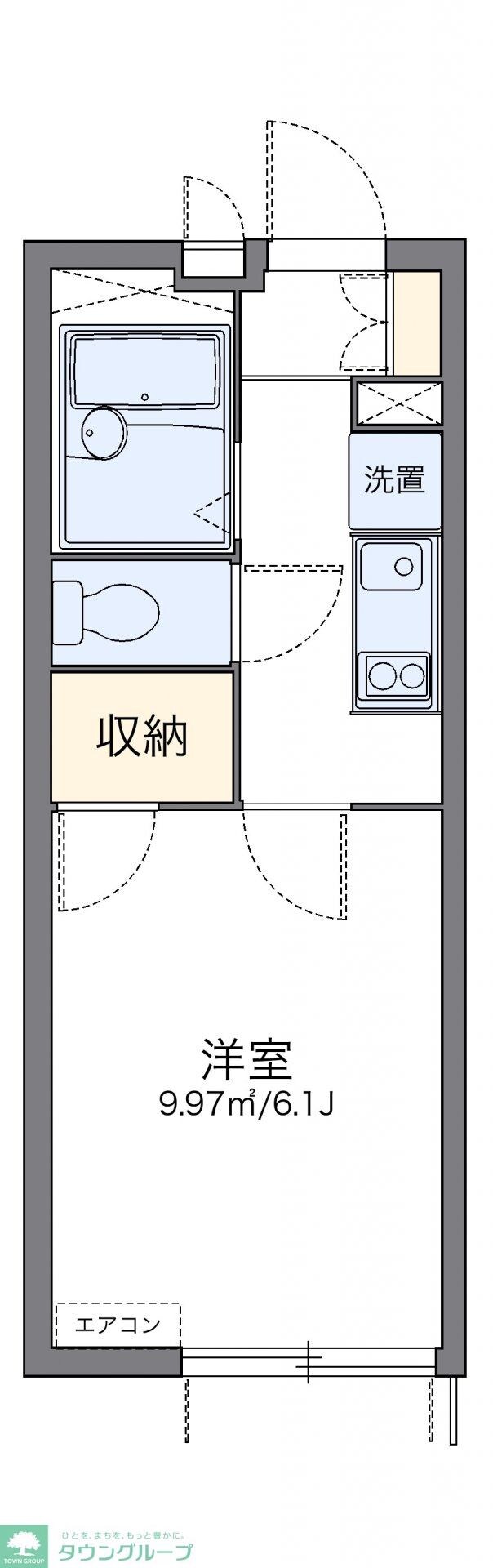 レオパレスブルーシャインの物件間取画像