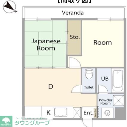大畠与野ビルの物件間取画像