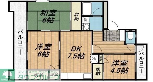 セントラルハウスの物件間取画像