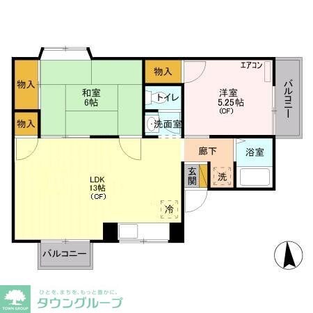 サンパーク816の物件間取画像