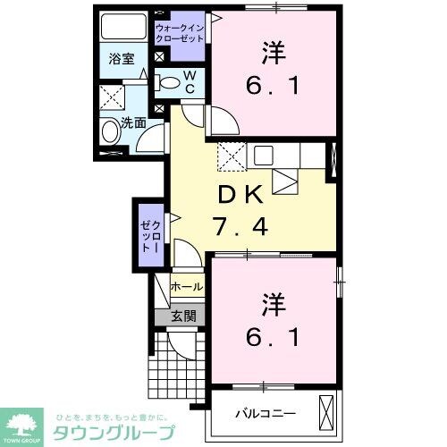 パークサイド Uの物件間取画像