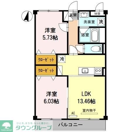 桜コートの物件間取画像