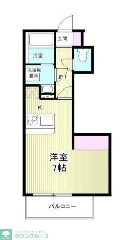 CROSS COURT Naka-Aokiの物件間取画像