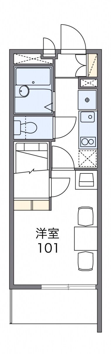 レオパレスM&Kの物件間取画像