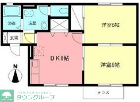 サニーハイツの物件間取画像