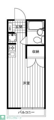 サングロリアスコーポの物件間取画像
