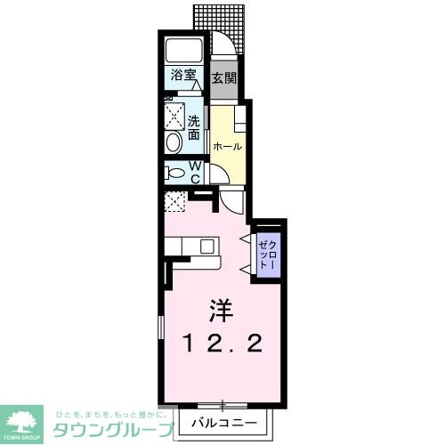 グリーンヒルズ大澤Cの物件間取画像
