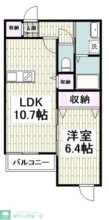 クレール・エ・ボウIIIの物件間取画像