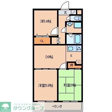 アヴェニール当麻の物件間取画像