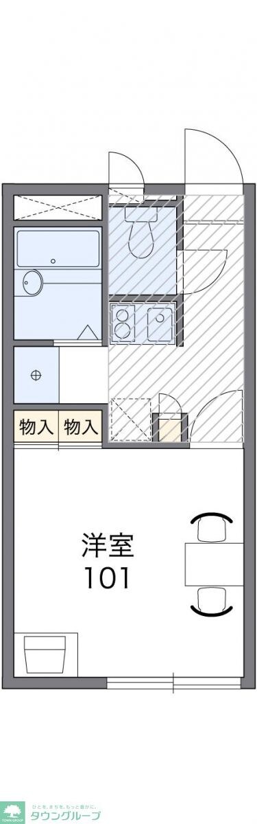 レオパレスラーク ヒルの物件間取画像