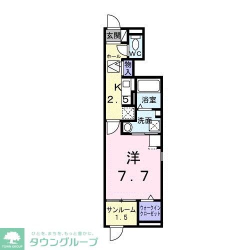 タウンハウスの物件間取画像