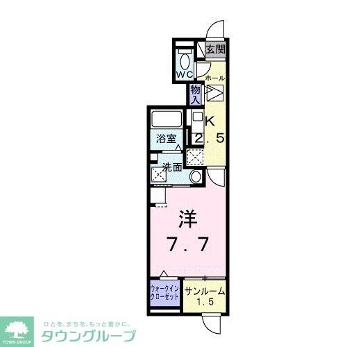 タウンハウスの物件間取画像