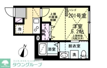 ベイルーム中央林間の物件間取画像