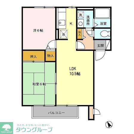 パルテノンロイヤルBの物件間取画像