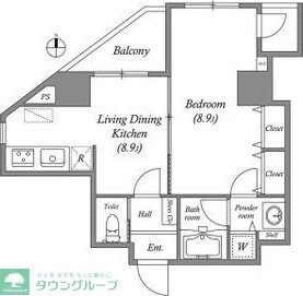 Gramercy Shiromi-doriの物件間取画像