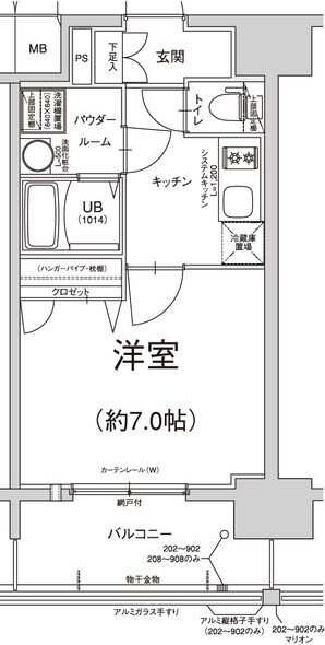 エスリード大須観音プリモの物件間取画像