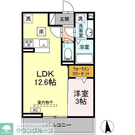 プラムVIの物件間取画像