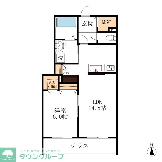 メゾン天白公園東Wの物件間取画像