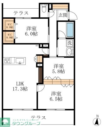 アイグレイス白壁の物件間取画像