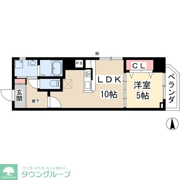 Notre chez nous SANNOU (ノートルシェヌー山王)の物件間取画像