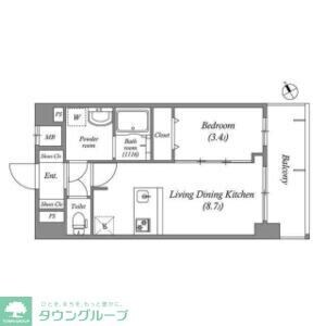 アドバンス名古屋シュテルンの物件間取画像