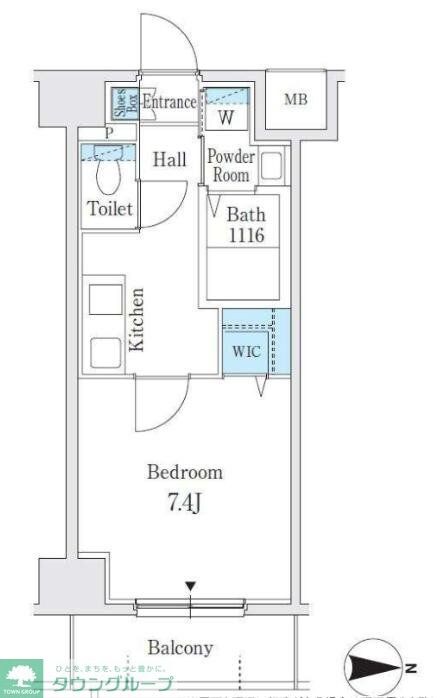 プレイズシード名古屋亀島の物件間取画像
