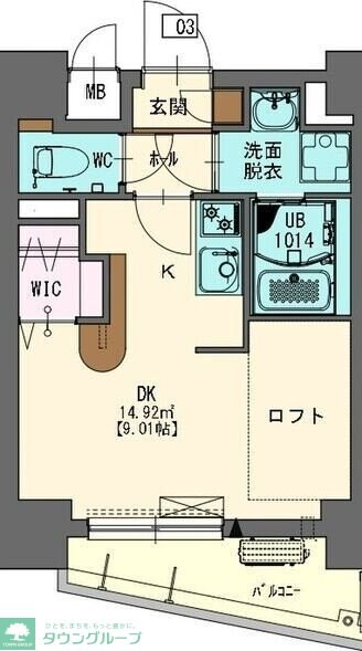 エステシア名駅の物件間取画像