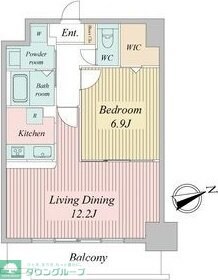リバーコート砂田橋IIの物件間取画像