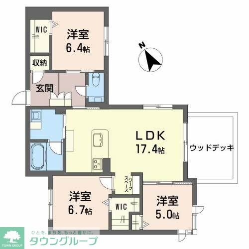 エグゼスト グリジオの物件間取画像