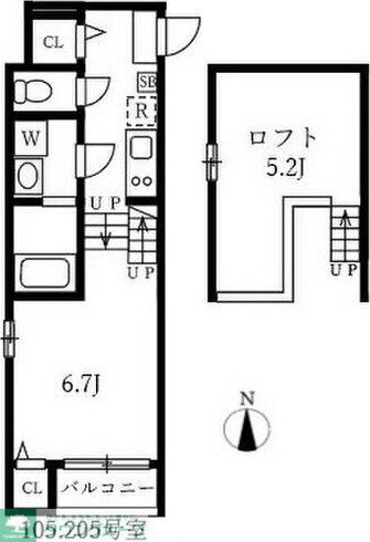 カーサルーチェ黄金の物件間取画像