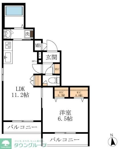 ファーレ東雲の物件間取画像
