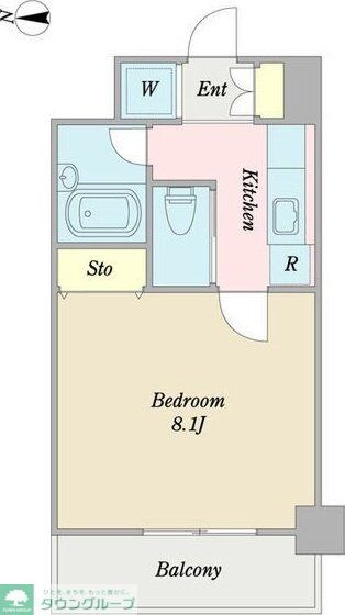 プロシード太閤通の物件間取画像