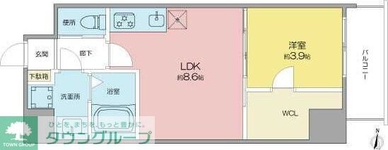 BMG RESIDENCEの物件間取画像