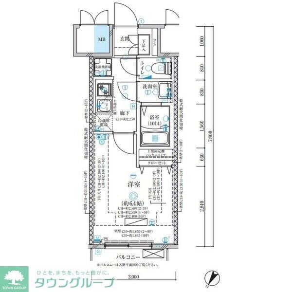 ディアレイシャス名古屋中村公園IIの物件間取画像