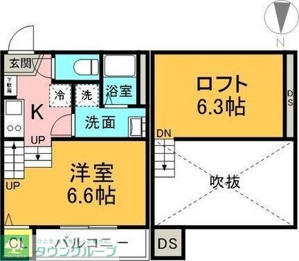 Vita鳴浜の物件間取画像