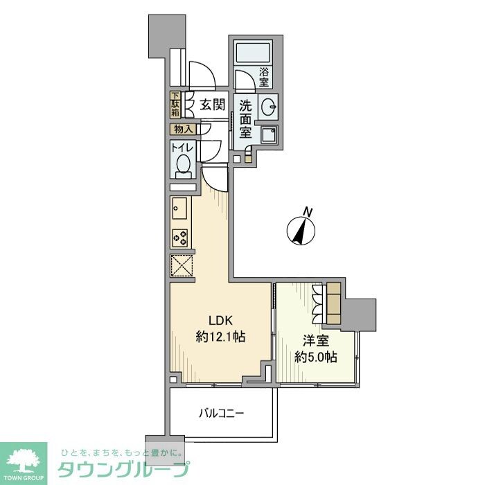 プラウドタワー名古屋久屋大通公園の物件間取画像