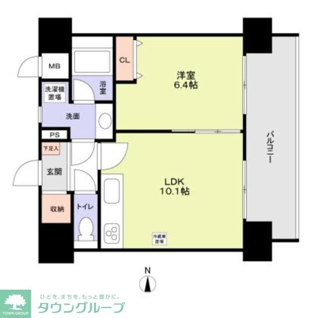 スタジオスクエア泉の物件間取画像